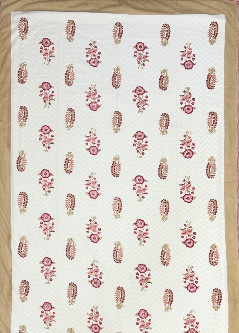 Jaipuri Handmade Floral Hand block Soft Mulmul Pure Cotton Dohar - Image 5