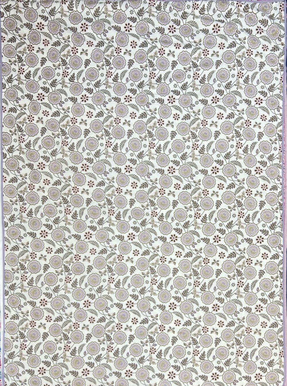 Jaipuri Handmade Floral Screen Print Soft Mulmul Pure Cotton Dohar - Image 4