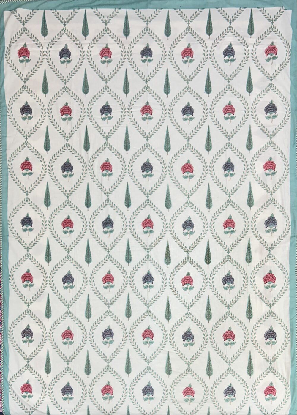 Jaipuri Handmade Floral Hand Block Soft Mulmul Pure Cotton Dohar - Image 5