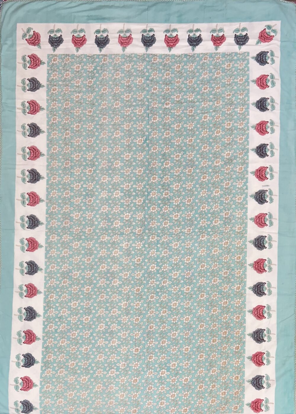 Jaipuri Handmade Floral Hand Block Soft Mulmul Pure Cotton Dohar - Image 6