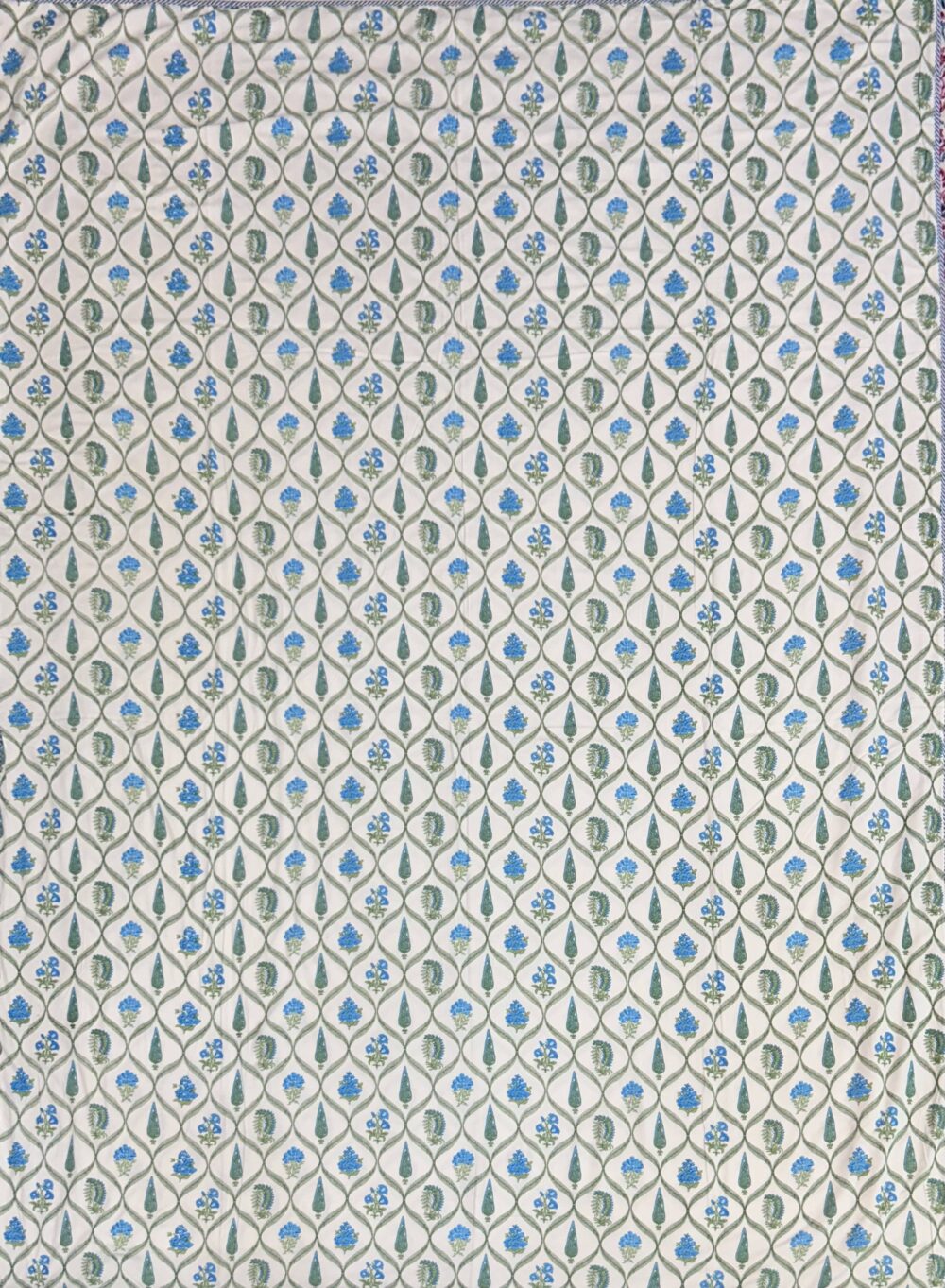 Jaipuri Handmade Floral Screen Print Soft Mulmul Pure Cotton Dohar - Image 4