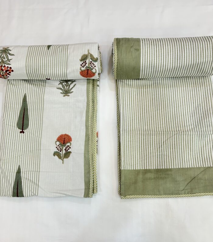 Jaipuri Handmade Floral Hand Block Soft Mulmul Pure Cotton Dohar