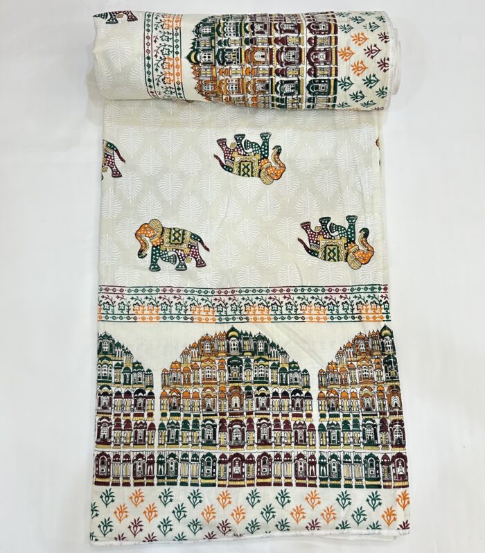 Jaipuri Handmade Vintage Hand Block Soft Mulmul Pure Cotton Double Bed Dohar